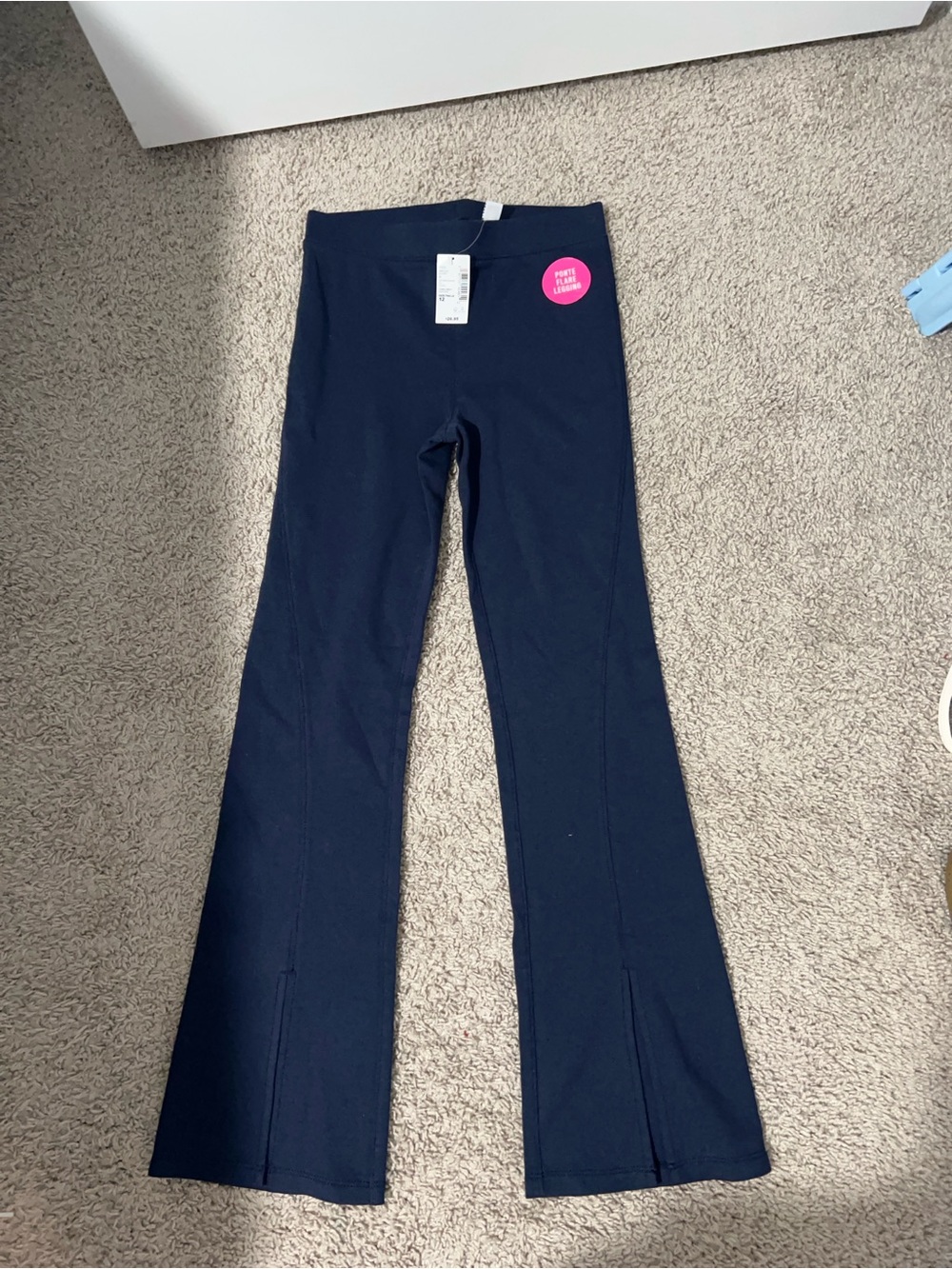 The Children's Place Navy Flare Leggings with Front Slits